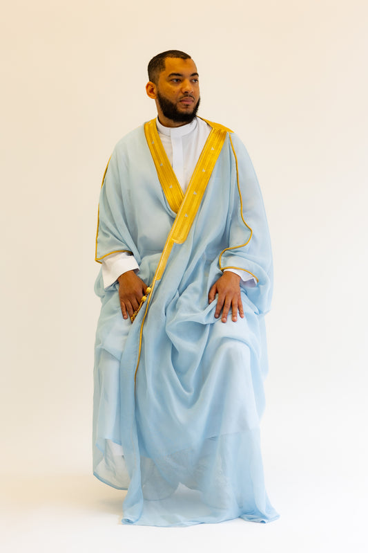 Baby Blue Quality Bisht