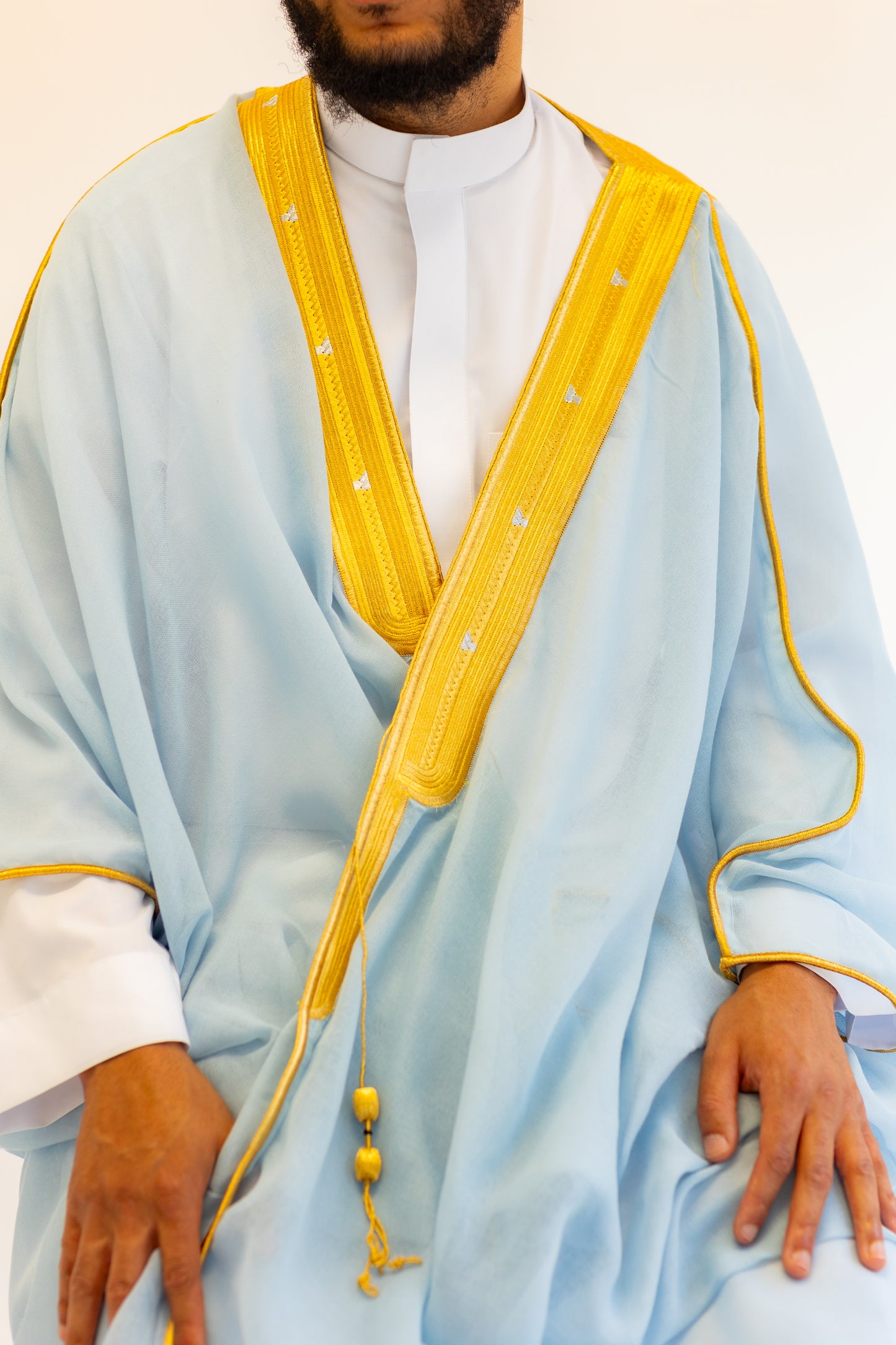 Baby Blue Quality Bisht